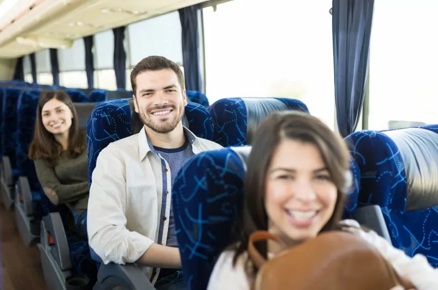 People Riding on a Passenger Bus